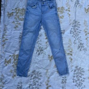 Zara Blue Skinny Jeans Sleek Fit